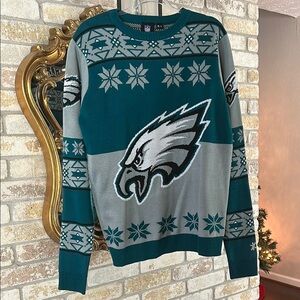 NFL Philadelphia Eagles Men’s Medium Ugly Christmas Sweater